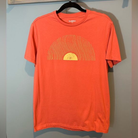 Goodfellow & Co Other - Goodfellow & Co. Red Shirt with Yellow Sunshine Graphic on Front